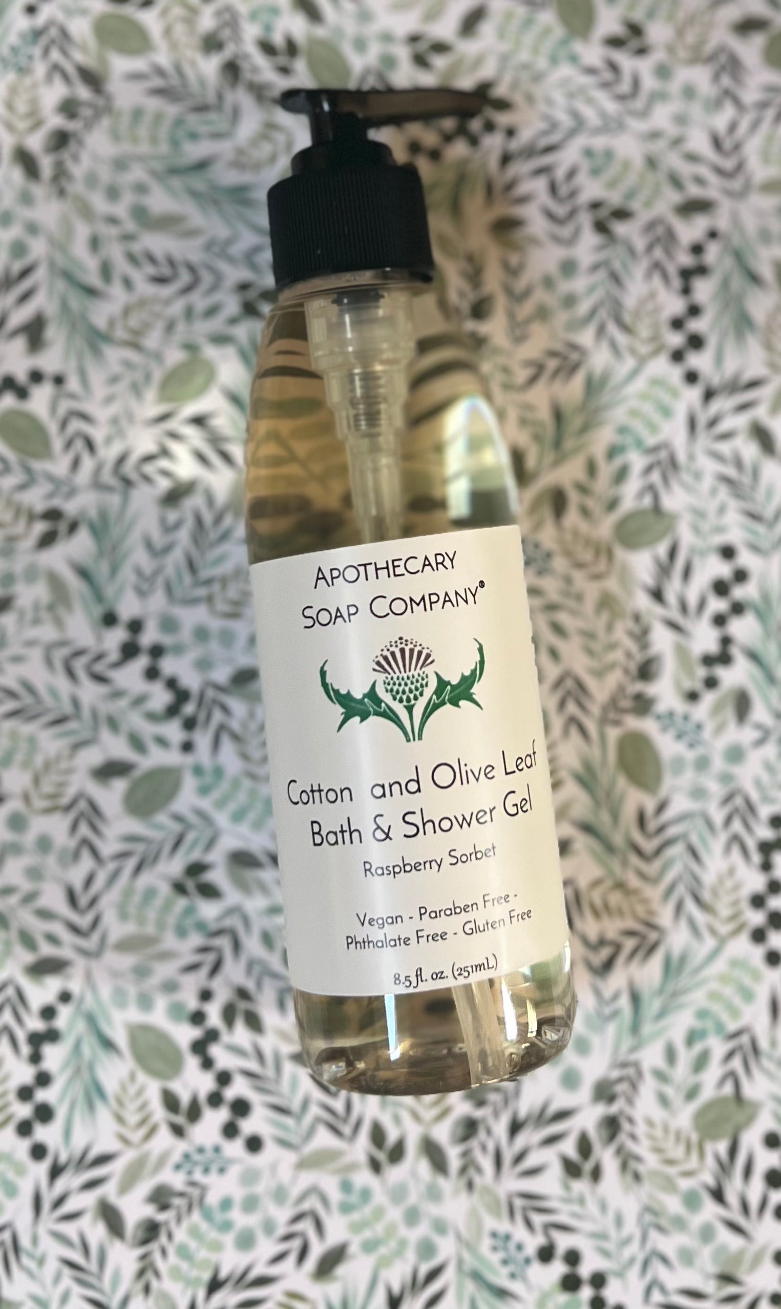 Olive Leaf and Cotton Shower Gel | Apothecary Soap Company®